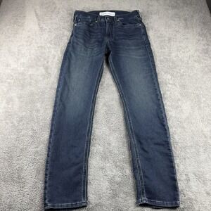 Signature Levi Strauss S47 Regular Taper Jeans Mens 29x28 Blue Dark Wash Denim